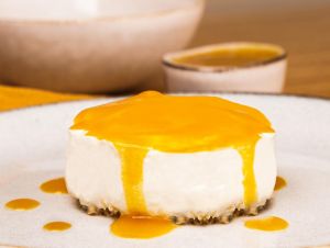 Recette Cheesecake exotique ananas au coulis de mangue