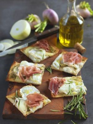 Recette Pizza navets & jambon de parme