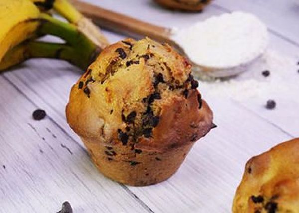 Recette Muffins bananes, noisettes et pépites de chocolat