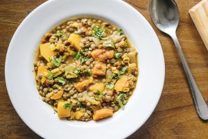 Recette Lentilles vertes du puy au curry